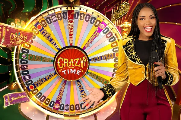 Evolution Gaming Crazy Time Live Wheel Game Show at 100JILI