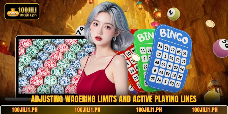 Adjusting wagering limits and active playing lines
