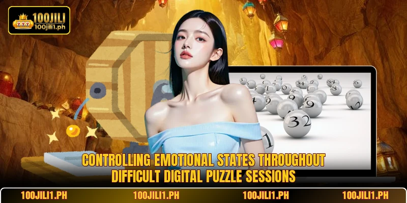 Controlling emotional states throughout difficult digital puzzle sessions