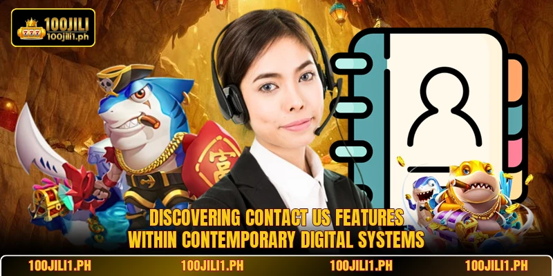 Discovering contact us features within contemporary digital systems