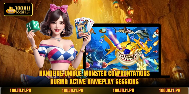 Handling unique monster confrontations during active gameplay sessions