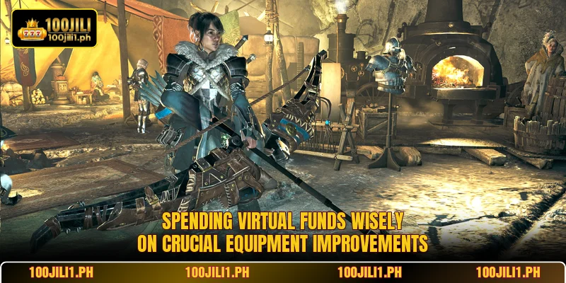 Spending virtual funds wisely on crucial equipment improvements