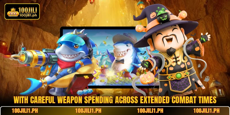 With careful weapon spending across extended combat times
